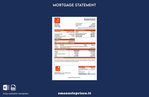 stile verificato Modello di estratto conto ipotecario Kenya Guaranty Trust Bank 